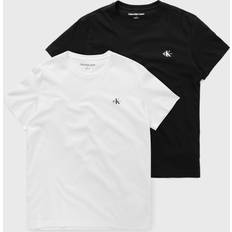 Calvin Klein Jeans Herren Monologo, Stück S/S T-Shirts, Bright White/Ck Black