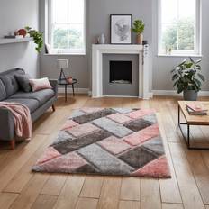 Aygul Machine Woven Grey/Pink Rug