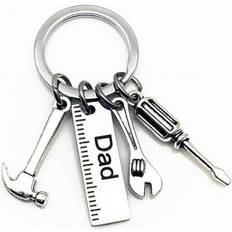 Silver Wallets & Key Holders Kayannuo Christmas Clearance NEW Silver Keyring Hand Tools Keychain Gift For