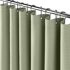 Extra Long Black Shower Curtain 72x84 Inches