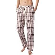 Schiesser Bukser Schiesser Mix and Relax Long Flannel Pants - Apricot