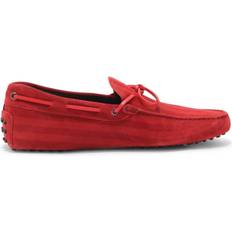 Tod's Skor Tod's Sailor Shoes Suede Stripes Loafer - Red