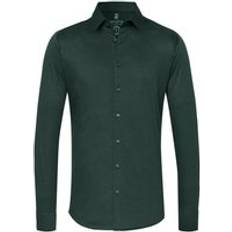 DESOTO Shirt Ironless Kent Melange Norfolk Blue Green