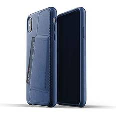 Wallet Cases Mujjo Mujjo Full Leather Wallet Case for iPhone Xs Max Premium Genuine Leather, Natural Aging Effect Pocket for 2-3 Cards, Wireless Charging