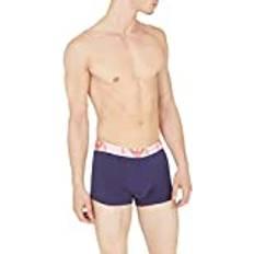 Cheap Emporio Armani Men's Underwear Emporio Armani Men's Trunk Textured Monogram Logoband, Eclipse