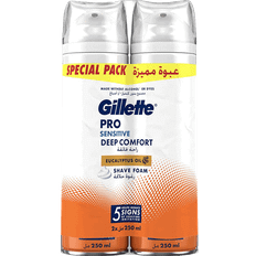 Gillette Pro Sensitive Deep Comfort Shave Foam 2x250ml
