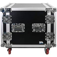 Studio Equipment Seismic Audio SA-PTR-10UC 10 Space Pro DJ Road Rack Case with Casters 10U Pro Tour Grade Case