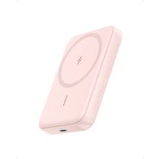 Mobile Phone Accessories Anker Anker 321 MagGo Battery PowerCore Magnetic 5K 5,000mAh Magnetic Wireless Portable Charger, Compatible with iPhone 14/13/12 Series Pink