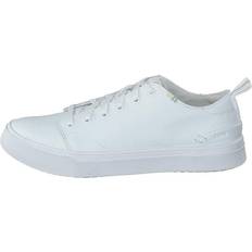 Toms Sko Toms White Leather Mn Trvlo Sneak White