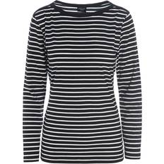 Popeye Jersey Blouse, Black/off-white