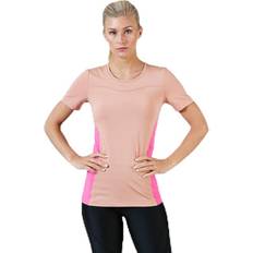 Pink T-shirts Nike Pro Short-Sleeve Top - Pink/White