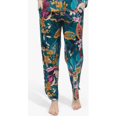 Cyberjammies Leaf Print Pyjama Bottoms, Teal