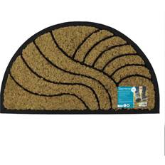 Polyamide Carpets & Rugs JVL Comfort Halfmoon Coir Waves Natural