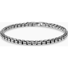 David Yurman Bracelets David Yurman Men's Double Box Chain Bracelet in Silver, 4mm