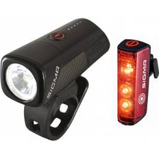 SIGMA Accesorios de Bicicleta SIGMA Kit De Luces Delantera Buster 400 Trasera Blaze Flash Led Usb Negro