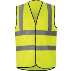 Washable Work Vests Hi-vis Waistcoats 2BB & EN20471 Yellow