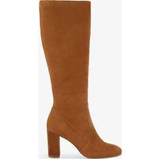 Pose Suede Knee High Boots, Tan