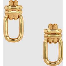 Anine Bing Signature Double Cross Earrings Gold