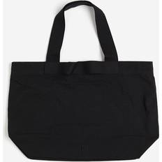 Cheap Women Totes & Shopping Bags H&M Ladies Black Canvas shopper