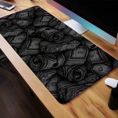 Mouse pad white Shein Cool Dollar Mouse Pad Long Non-Slip Waterproof Black And White Mouse Pad Office Game Mat
