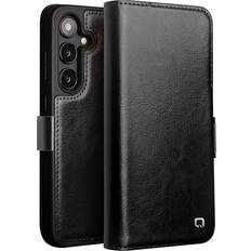 Samsung Galaxy S24 Classic Slim Fodral i äkta läder Svart