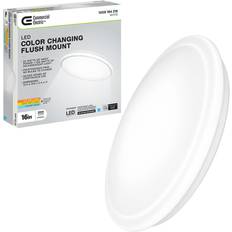 Commercial Electric Low Profile Mount Round Closet Fixture Ceiling Flush Light