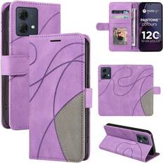 MTK KT Plånboksfodral till Motorola G84 Lila