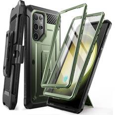 Unicorn Beetle Pro for Samsung Galaxy S24 Ultra with Stand, [2 Front Frame] 360 Full-Body Shockproof Belt-Clip & Kickstand with Screen Protector Phone for S24 Ultra, Green