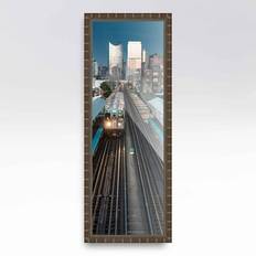 Photo Frames 16x32 Dark Brown Bamboo Real Wood Picture 1.5 inches Depth