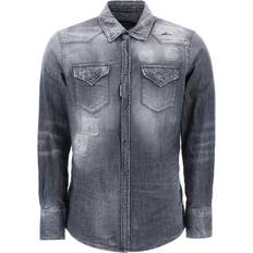 DSquared2 Men Shirts DSquared2 Denim Western Shirt