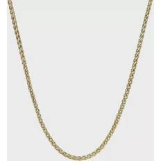 Jewelry Lynx Men's Stainless Steel Wheat Chain Necklace, 30" Gold