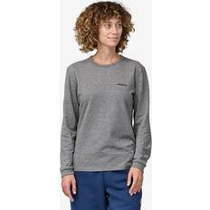 Patagonia Dam T-shirts Patagonia P-6 Logo Responsibili-Tee Longsleeve - Grå