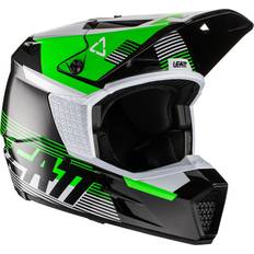 Cascos de moto LEATT S22, casco de cruz color: Negro/Verde Neón/Blanco tamaño: