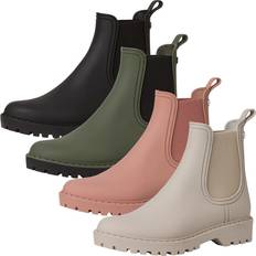 Tamaris Bottes en caoutchouc Tamaris Damen Rubberboots Vegan Blockabsatz; OLIVE/grün;