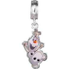 Disney Charms & Pendants Disney Disney Frozen Olaf Bead Sterling Silver Dangle Charm, Official License