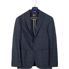 HUGO BOSS Blazers HUGO BOSS P-Hanry Slim Fit Check Blazer Dark Blue