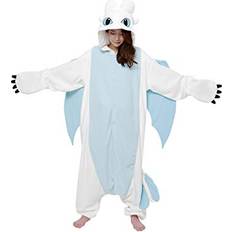 Sazac SAZAC Kigurumi How to Train Your Dragon Light Fury Onesie Jumpsuit Halloween Costume X-Large