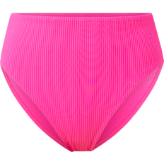 Polyester Bikinibroekjes Puma Ribbed High Waist Brief - Neon Pink