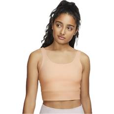 Yoga Abbigliamento Nike Yoga Luxe Crop Top - Orange - Female Beige