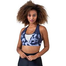 Reebok Les Mills Hero Racer Bra Blue/White, Female, Tøj, Sports-bh, Løb, Flerfarvet
