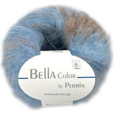 Permin Bella Color Garn 74 Blå Beige Brun