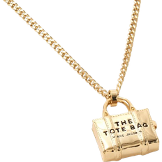 Gold Plated Necklaces Marc Jacobs The Tote Bag Necklace - Gold