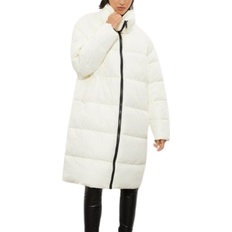 Padded Coats Dorothy Perkins Tall Padded Longline Coat - Ivory