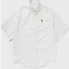 Ami Paris Boxy Fit Short Sleeve Shirt - White
