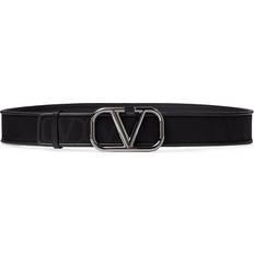 Valentino Garavani Black Toile Iconographe Belt NERO