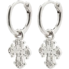 Pilgrim Dagmar Huggie Hoop Earrings - Silver