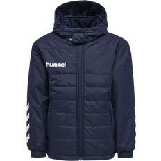 Blau - Winterjacken Hummel Kid's Promo Short Bench Jacket - Marine