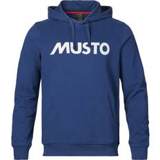 Musto Överdelar Musto 2024 Mens Logo Hoodie Dark Cobalt