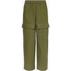 Acne Studios Trousers Acne Studios Khaki Embroidered Cargo Pants AB7 Olive green IT