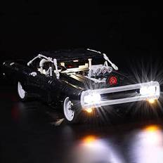 Led Light Kit Set for Lego Technic Fast & Furious Dom's Dodge Charger Decoration Lights Compatible with Lego 42111 Race Car Building Set Lights